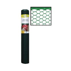 Tenax 72120942 Poultry Fence, 25 ft L, 2 ft W, 3/4 x 3/4 in Mesh, Plastic, Green 
