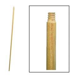 BIRDWELL 534-12 Broom Handle, 15/16 in Dia, 72 in L, Threaded, Hardwood 
