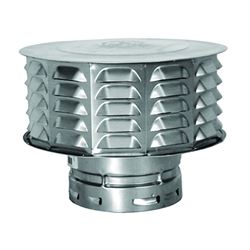 AmeriVent 6ECW Snap Lock Vent Cap, 6 in Connection 