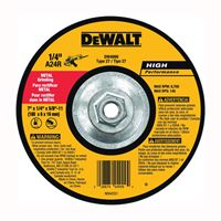 DeWALT DW4999 Grinding Wheel, 7 in Dia, 1/4 in Thick, 5/8-11 in Arbor, 24 Grit, Very Coarse 