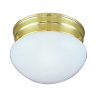 Boston Harbor F13BB01-68543L Single Light Round Ceiling Fixture, 120 V, 60 W, 1-Lamp, A19 or CFL Lamp 