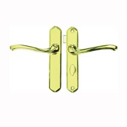 Wright Products VCA112PB Door Latch Set, Metal, Brass, 3/4 to 1-1/4 in Thick Door 