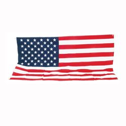 Valley Forge USS-1 USA Flag, 5 ft W, 3 ft H, Polycotton 