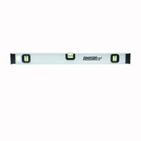 Johnson 1300-3600 I-Beam Level with Rule, 36 in L, 3-Vial, Non-Magnetic, Aluminum, Silver 