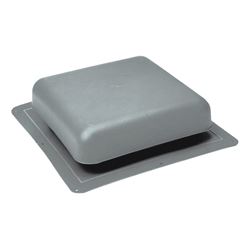 Master Flow RT65G Roof Louver, 18-1/2 in L, 18 in W, Resin, Gray 10 Pack 