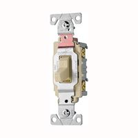 Eaton Wiring Devices CS120V Toggle Switch, 20 A, 120/277 V, Lead Wire Terminal, Nylon Housing Material, Ivory 