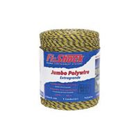 Zareba Fi-Shock PW1320Y9-FS Polywire, Stainless Steel Conductor, Yellow, 1320 ft L