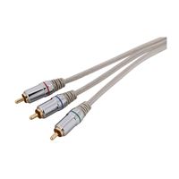 Zenith VC3006COMPON Video Cable, Silver Sheath, 6 ft L 