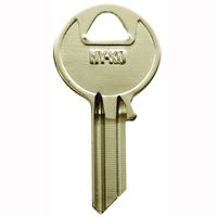HY-KO 11010AB1 Key Blank, Brass, Nickel, For: Abus Cabinet, House Locks and Padlocks 10 Pack 