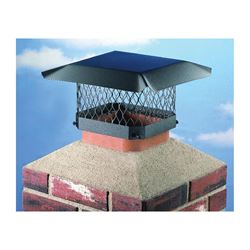 Shelter SC1318 Shelter Chimney Cap, Steel, Black, Powder-Coated, Fits Duct Size: 11-1/2 x 16-1/2 to 13-1/4 x 18-1/4 in 