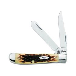 CASE 00013 Folding Pocket Knife, 2.7 in Clip, 2-3/4 in Spey L Blade, Tru-Sharp Surgical Stainless Steel Blade, 2-Blade 