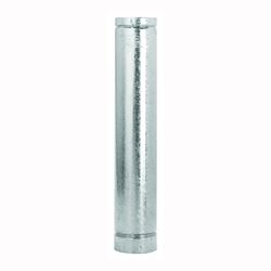 SELKIRK 4RV-2 Type B Gas Vent Pipe, 4 in OD, 2 ft L, Galvanized Steel 