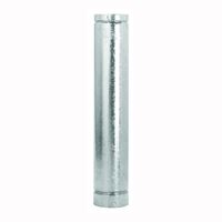 Selkirk 4RV-2 Type B Gas Vent Pipe, 4 in OD, 2 ft L, Galvanized Steel 