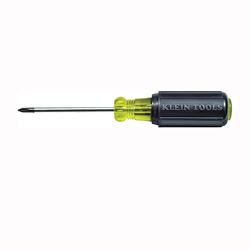KLEIN TOOLS 603-4 Screwdriver, #2 Drive, Phillips Drive, 8-1/4 in OAL, 4 in L Shank, Acetate Handle, Cushion-Grip Handle 