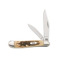 CASE 045 Folding Pocket Knife, 2.1 in Clip, 1.53 in Pen L Blade, Tru-Sharp Surgical Stainless Steel Blade, 2-Blade 