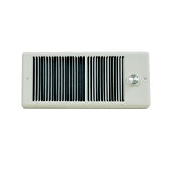 TPI HF4315TRPW Electric Bath Heater with Wall Box, 5.4/6.3 A, 208/240 V, 3840/5120 Btu, 70 cfm Air, White 