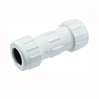 B & K 160-104 Double Seal Coupling, 3/4 in, Compression, PVC 