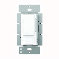 Lutron Maestro MSCL-OP153MH-WH Dimmer, 5 A, 120 V, 150 W, CFL, Halogen, Incandescent, LED Lamp, White 