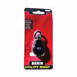 BARON C-0173ZD-1 Rope Pulley, 5/32 in Rope, 1 in Sheave, Cadmium 