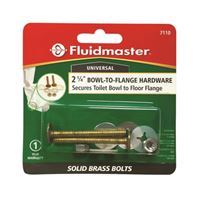 Fluidmaster 7110 Bowl-to-Floor Bolt, Brass 