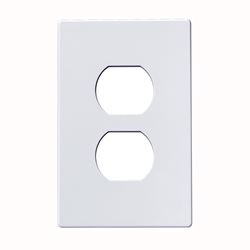 Eaton Wiring Devices PJS8W Wallplate, 4-1/2 in L, 2-3/4 in W, 1 -Gang, Polycarbonate, White, High-Gloss 
