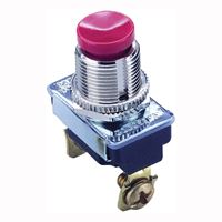 GB GSW-23 Pushbutton Switch, 3/1.5 A, 120/277 V, SPST, Screw Terminal, Plastic Housing Material, Chrome 