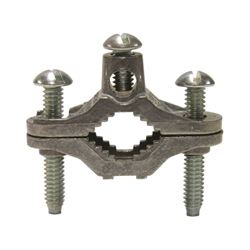 Gardner Bender 14-GRC Ground Clamp, Clamping Range: 1/2 to 1 in, 10 to 2 AWG Wire, Galvanized 