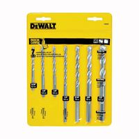 DeWALT DW5207 Hammer Drill Bit Set, Premium, 7-Piece, Carbide, Silver 