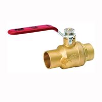 Southland 107-554NL Ball Valve, 3/4 in Connection, Compression, 500 psi Pressure, Brass Body 