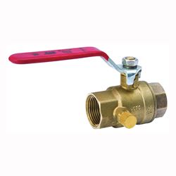Southland 107-755NL Ball Valve, 1 in Connection, FPT x FPT, 500 psi Pressure, Brass Body 