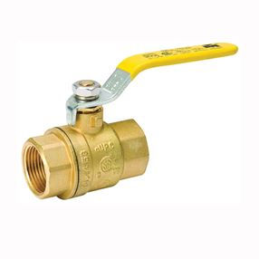 B & K 107-821NL Ball Valve, 1/4 in Connection, FPT x FPT, 600/150 psi Pressure, Manual Actuator, Brass Body