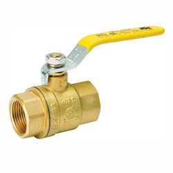 B & K 107-823NL Ball Valve, 1/2 in Connection, FPT x FPT, 600/150 psi Pressure, Manual Actuator, Brass Body 