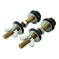 ProSource Tank-to-Bowl Connector Kit, Brass, For: Connecting Toilet Tank to Toilet Bowl 
