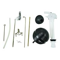 ProSource Toilet Tank Repair Kit, 1 Set-Piece, Black/Brass/Silver/White 