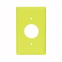 Eaton Wiring Devices PJ7V Wallplate, 4-1/2 in L, 2-3/4 in W, 1 -Gang, Polycarbonate, Ivory, High-Gloss 25 Pack 