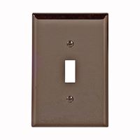 Eaton Wiring Devices PJ1B Wallplate, 4-1/2 in L, 2-3/4 in W, 1 -Gang, Polycarbonate, Brown, High-Gloss, Pack of 25 