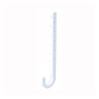 B & K P01-125HC Baby J-Hook, 1-1/4 in Opening, ABS, Pack of 20 