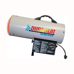 Dura Heat GFA40 Forced Air Heater, 20 lb Fuel Tank, Liquid Propane, 40000 Btu, 1000 sq-ft Heating Area, White 