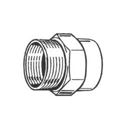 Plumb Pak PP850-66 Hose Adapter, 3/4 x 3/4 x 1/2 in, FHT x MPT x FPT, Brass, For: Garden Hose 