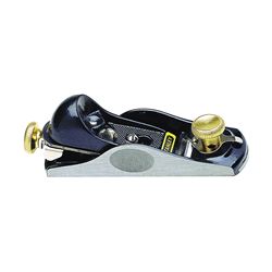 Stanley Surform Series 12-960 Low Angle Block Plane, 1-3/8 in W Blade, Iron Body, Gray 