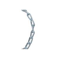 Koch A11912 Twist Link Coil Chain, #1/0, 20 ft L, 415 lb Working Load, Steel, Electro-Galvanized