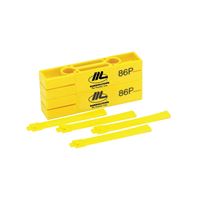 Marshalltown 86P Line Block and Twig, 5 in L, 2-1/4 in W, HDPE, Bright Yellow 