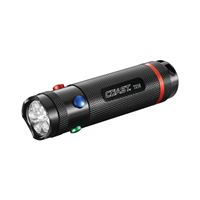 Coast TT77364CP Quad Color Flashlight, AAA Battery, Alkaline Battery, LED Lamp, 80 Lumens, Utility Fixed Beam, Black 