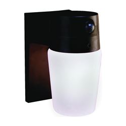 Heath Zenith HZ-5610-BZ Motion Activated Security Light, 120 V, 1-Lamp, Incandescent Lamp, Metal/Plastic Fixture 