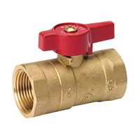 B & K ProLine Series 110-224HC Gas Ball Valve, 3/4 in Connection, FPT, 200 psi Pressure, Manual Actuator, Brass Body 
