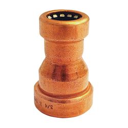 EPC 901-R Series 10170715 Reducing Pipe Coupling, 3/4 x 1/2 in, Copper, 200 psi Pressure 
