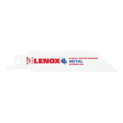 Lenox 20552418R Reciprocating Saw Blade, 3/4 in W, 4 in L, 18 TPI, Carbide Cutting Edge 