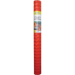 Tenax Guardian Series 82099904 Visual Barrier, 50 ft L, 1-3/4 x 1-3/4 in Mesh, Oval Mesh, HDPE, Orange 