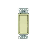 Eaton Wiring Devices 7500 7513V-BOX Rocker Switch, 15 A, 120/277 V, 3-Way, Lead Wire Terminal, Ivory 