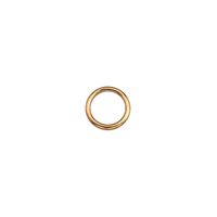 BARON 7B-2 Welded Ring, 2 in ID Dia Ring, #7B Chain, Steel, Polished Brass 10 Pack 